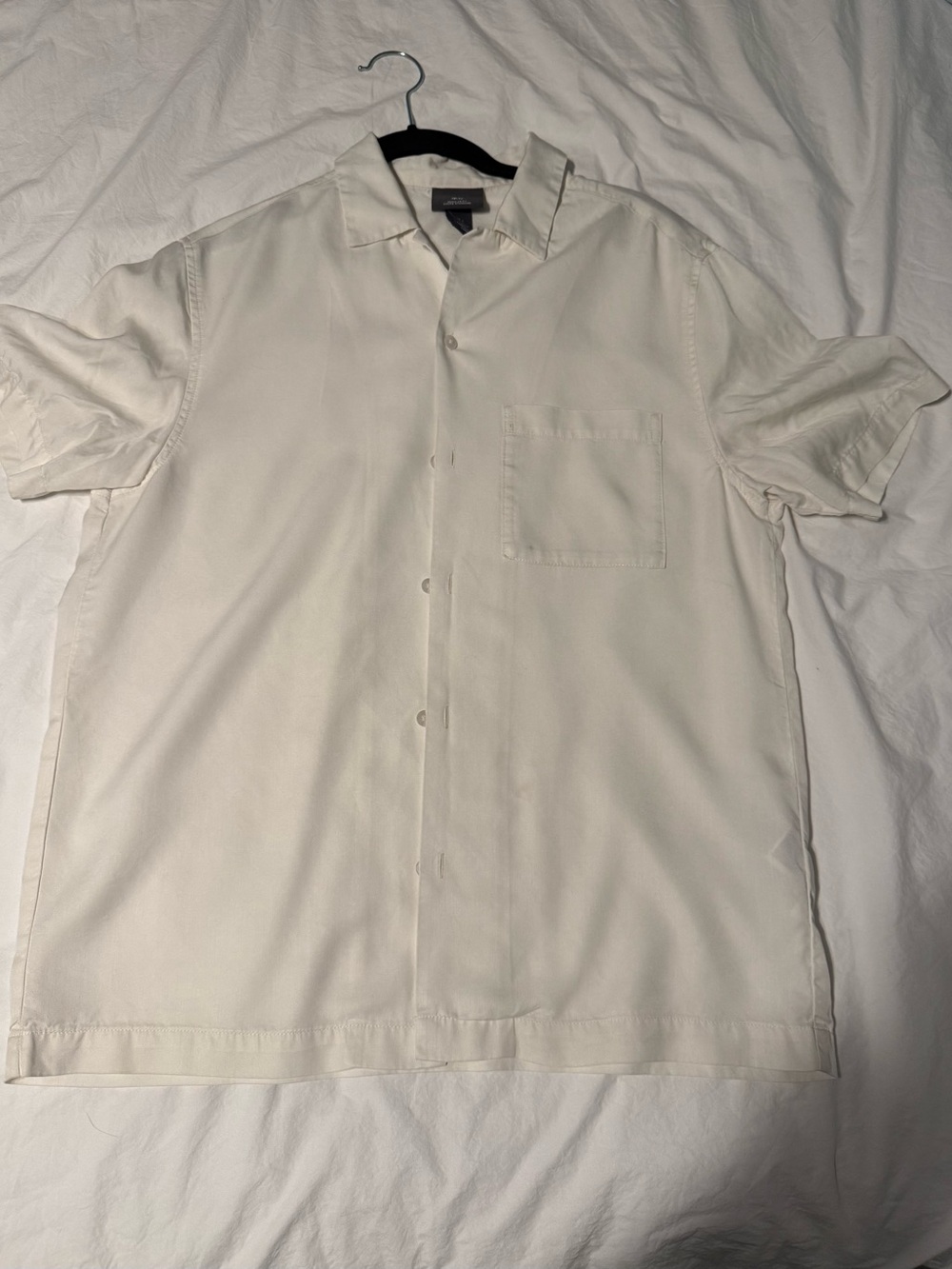 H&M Cream Button-Down Casual Men's Shirt